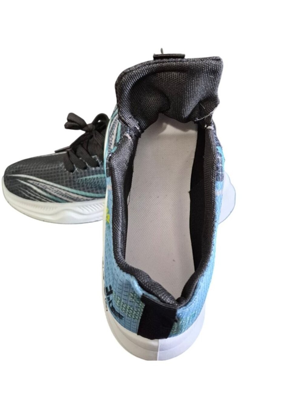 TW Mens Running Shoes Size 41 Black Blue Lightweight Breathable Sneakers. - Picture 6 of 7